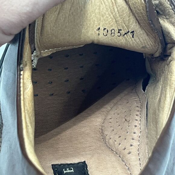 Structure Shoe Brown Leather Vera Gomma Men's 12D Dress Shoe Made In Italy - Picture 10 of 14